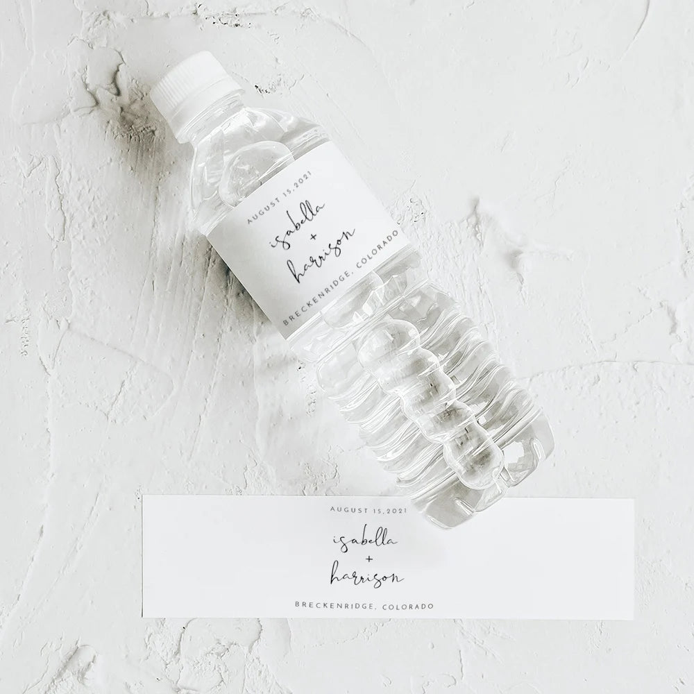 Personalized Wedding Water Bottle Labels – Custom Thank You Stickers for Bridal Shower, Birthday Party & Wedding Welcome Gifts | Event Decor
