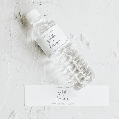 Personalized Wedding Water Bottle Labels – Custom Thank You Stickers for Bridal Shower, Birthday Party & Wedding Welcome Gifts | Event Decor