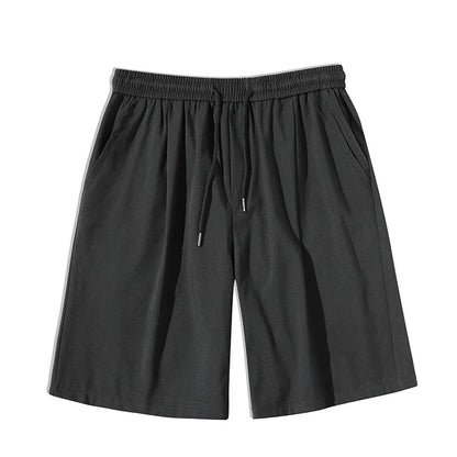 Men's Ice Silk Quick-Dry Beach Shorts – Lightweight Breathable Elastic Waist Casual Summer Shorts
