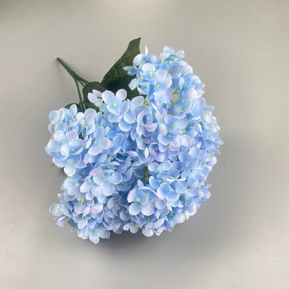 Bouquet d'Hortensias Artificiels à 5 Têtes – Fleurs Artificielles en Soie pour Décoration de Mariage, Arrangements de Fête, Décoration de Salon & Accessoires Floraux pour la Maison