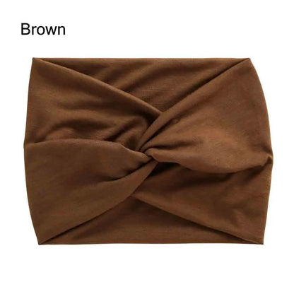 Extra Large Twisted Headband – Thick Wide Turban Hair Wrap for Women | Workout Yoga Fashion Hair Accessories