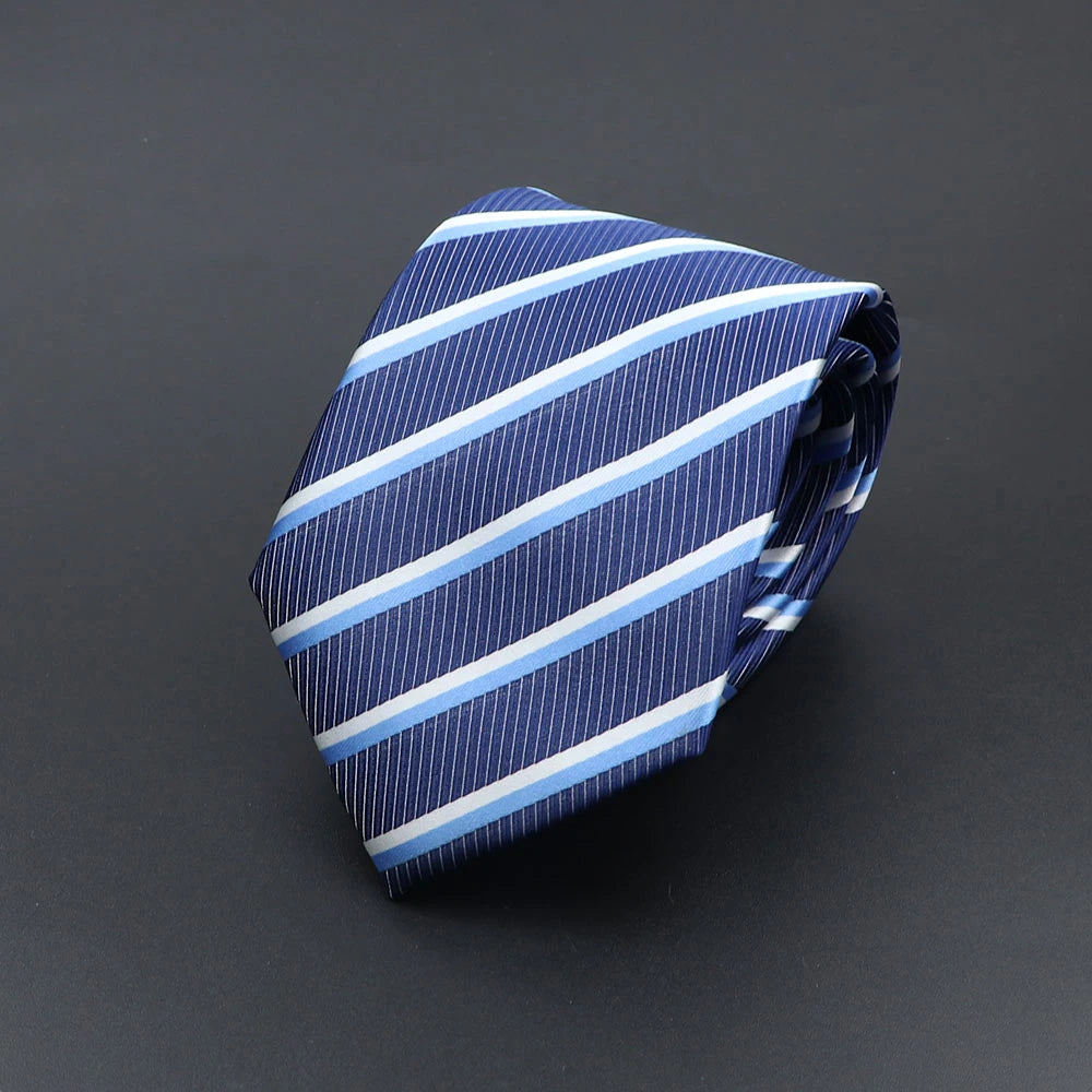 Corbata de hombre de fantasía con perro de dibujos animados, Paisley, rayas y lunares para negocios y bodas