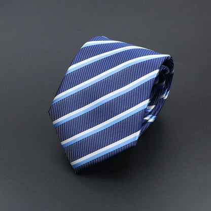 Corbata de hombre de fantasía con perro de dibujos animados, Paisley, rayas y lunares para negocios y bodas