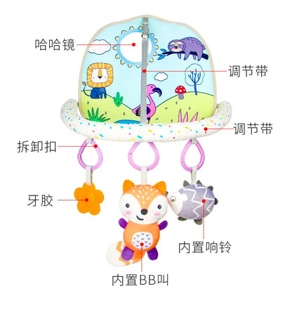 Juguete Colgante para Asiento de Bebé – Sonajero Colgante para Centro de Actividades Infantiles, Juguete Sensorial para Cochecito y Cuna para el Desarrollo Temprano, Juguete para Patadas para Bebés, Regalo para Niños Pequeños y Recién Nacidos