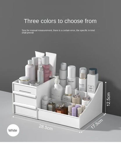 Plastic Desktop Storage Organizer – Multi-Drawer Makeup, Skincare & Office Supply Organizer