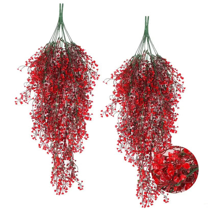 1 enredadera artificial de glicina colgante – Guirnalda de flores sintéticas resistente a los rayos UV para decoración del hogar en interiores y exteriores, bodas, fiestas y eventos