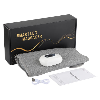 Wireless 360° Air Pressure Calf Massager – Electric 3-Mode Airbag Compression Leg & Foot Massage Device for Muscle Relaxation