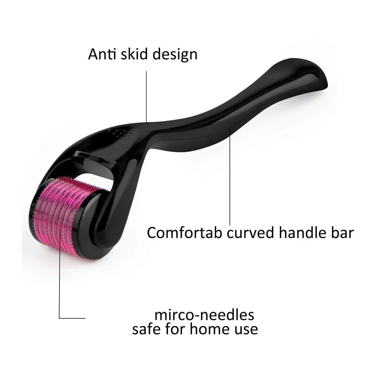 DRS 540 Titanium Derma Roller – Microneedle Roller for Facial & Body Skincare, Beard & Scalp Care, MTS Micro Needle Treatment Tool