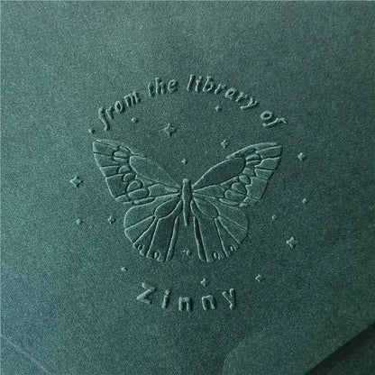 Custom Initials Embosser Stamp – Personalized Book & Wedding Embossing Seal for Address, Library & Gift Branding | Custom Paper Decor Accessory