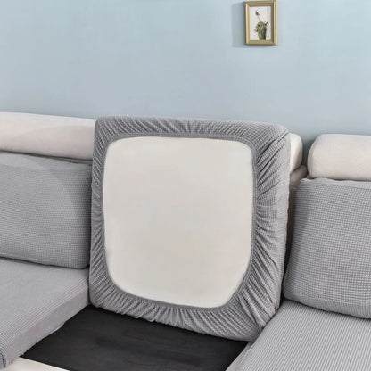 Polar Fleece Sofa Seat Cushion Cover – Stretch Furniture Protector for Pets, Kids & Living Room