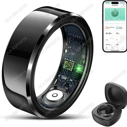 R11C 2026 Smart Ring – Blood Pressure, Heart Rate & Sleep Monitoring, IP68 & 5ATM Waterproof Multi-Sport Ring for Men & Women
