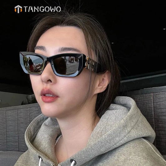 TANGOWO Gafas de sol retro polarizadas para mujer y hombre, de diseñador de lujo, con lentes ópticas UV400
