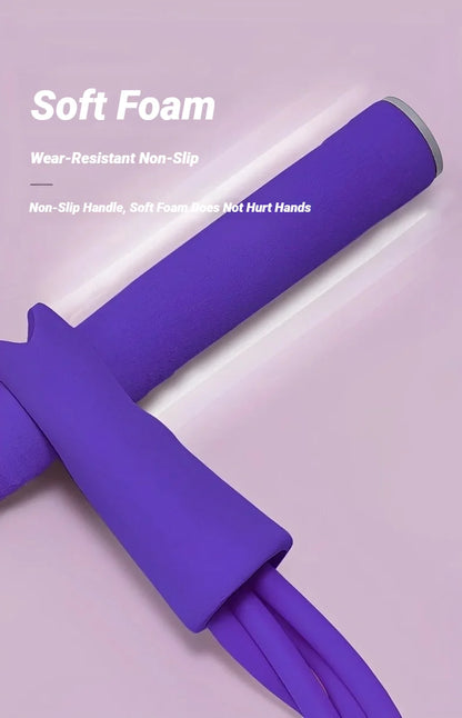 Entrenador de resistencia de pedales de 4 tubos – Cuerda de tensión elástica multifuncional para yoga, entrenamiento de fuerza abdominal, fitness en casa y entrenamiento de cuerpo completo