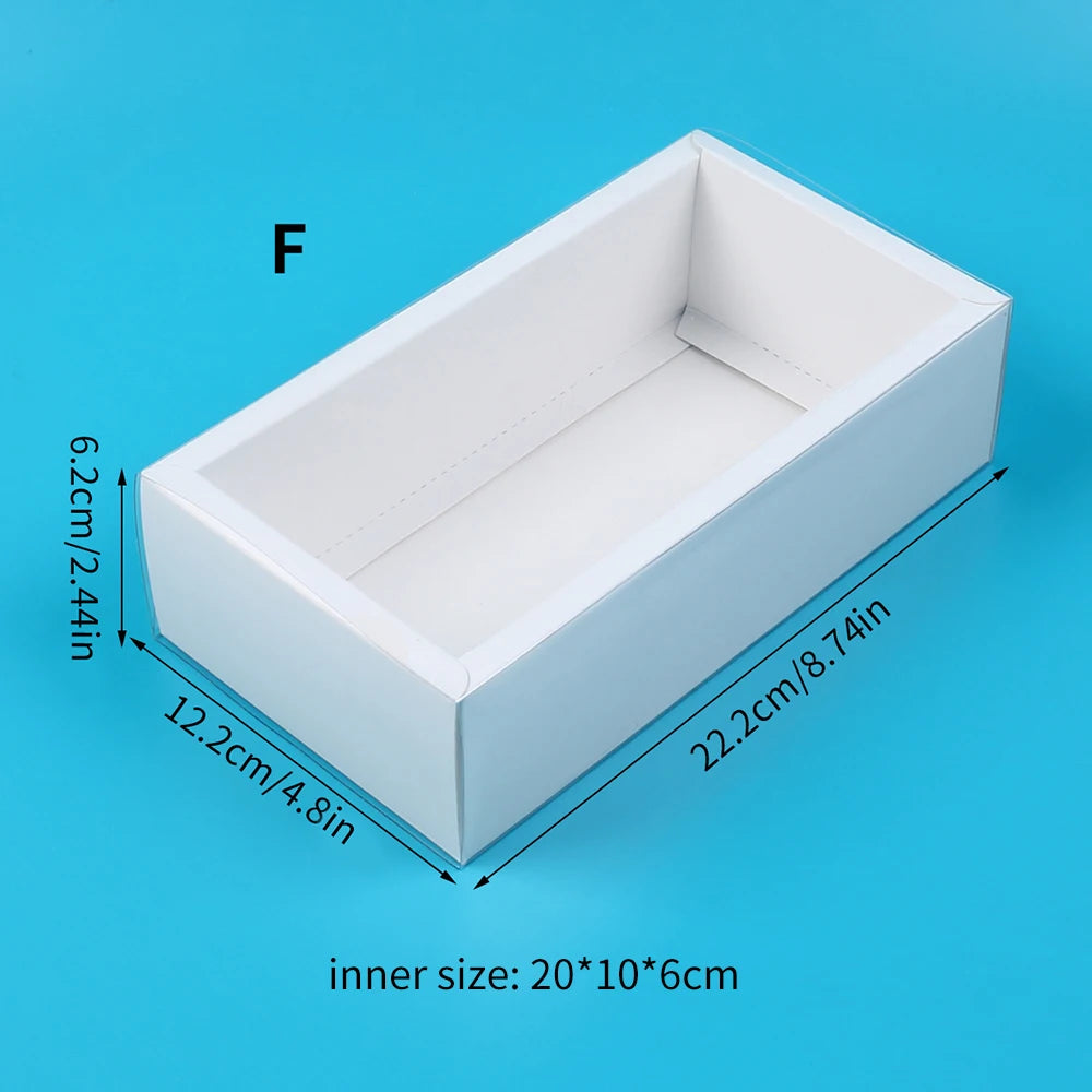 10PCS Pull-Out Kraft Paper Gift Boxes with Clear Window for Jewelry, Gifts, Weddings, Birthdays & Business Packaging