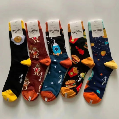 2025 Men’s Classic Crew Socks – Cotton Sports Socks for Comfortable Everyday & Athletic Wear, Sizes 41–46