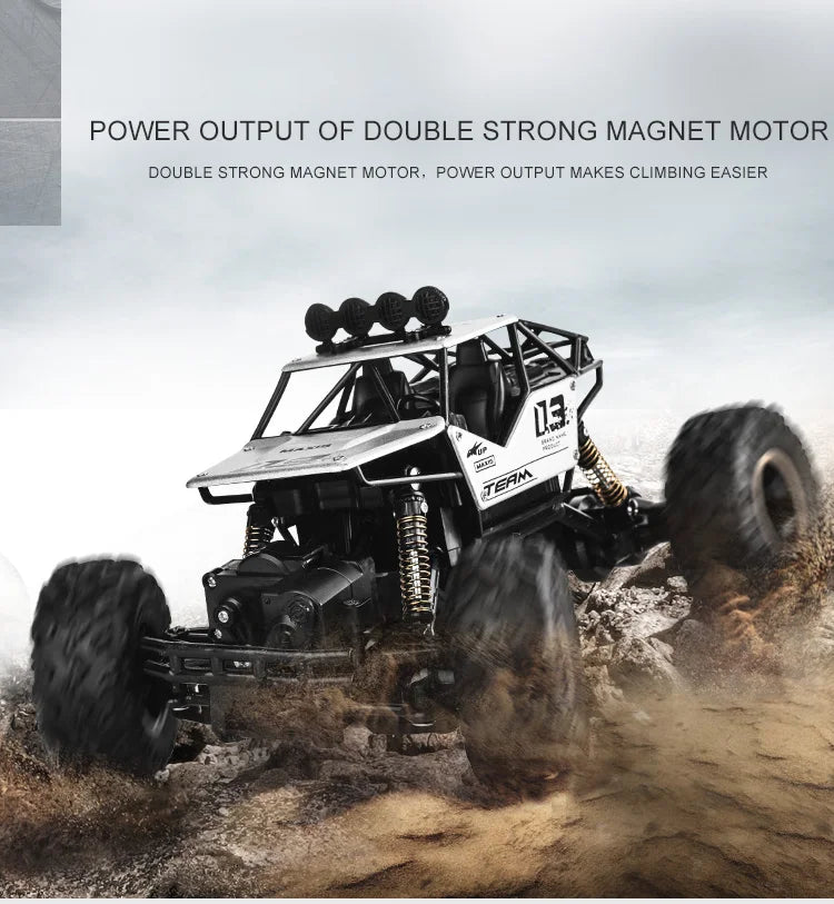 Oike Coche teledirigido 4x4 todoterreno 4WD RC Rock Crawler, coche RC de carreras y drifting todoterreno para niños y adultos