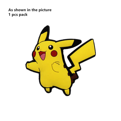 1PC Pokémon PVC Shoe Charms – Cute Pikachu & Squirtle Clog Pins for Sandals, Shoes, Backpacks & Accessories