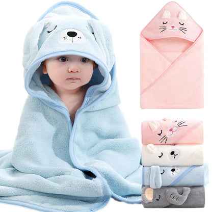 Toalla de Baño con Capucha para Bebé – Suave Manta de Baño y Arrullo para Recién Nacidos, Bebés y Niños Pequeños