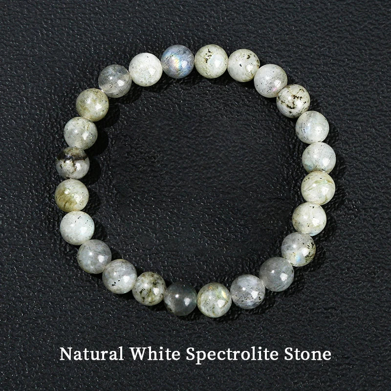 Bracelet en perles de lapis-lazuli naturel, de quartz et d'améthyste – Bijou énergétique de guérison Reiki en cristal pour hommes et femmes
