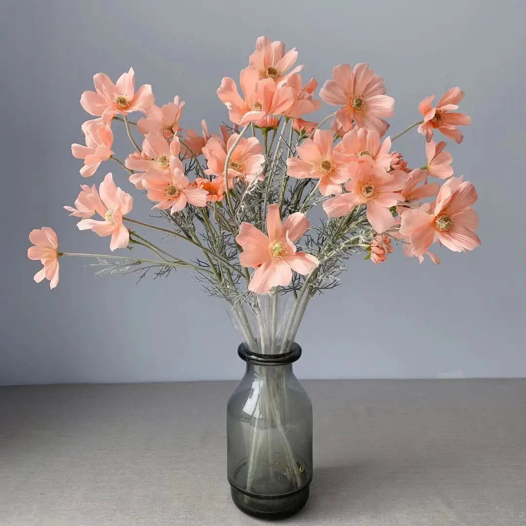 1 Gerbe de 60cm de Fleurs Artificielles Camomille Marguerite – Fausse Fleur en Soie Blanche pour Décoration de Mariage, Décoration de Table, Arrangements de Fête & Bouquets DIY