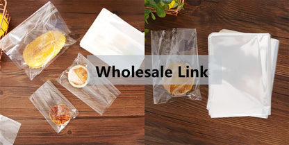 LBSISI Life Transparent Candy Bags – Clear Plastic Gift Bags with Wire Tie for Cookies, Bread, Chocolate, Snacks & Party Packaging