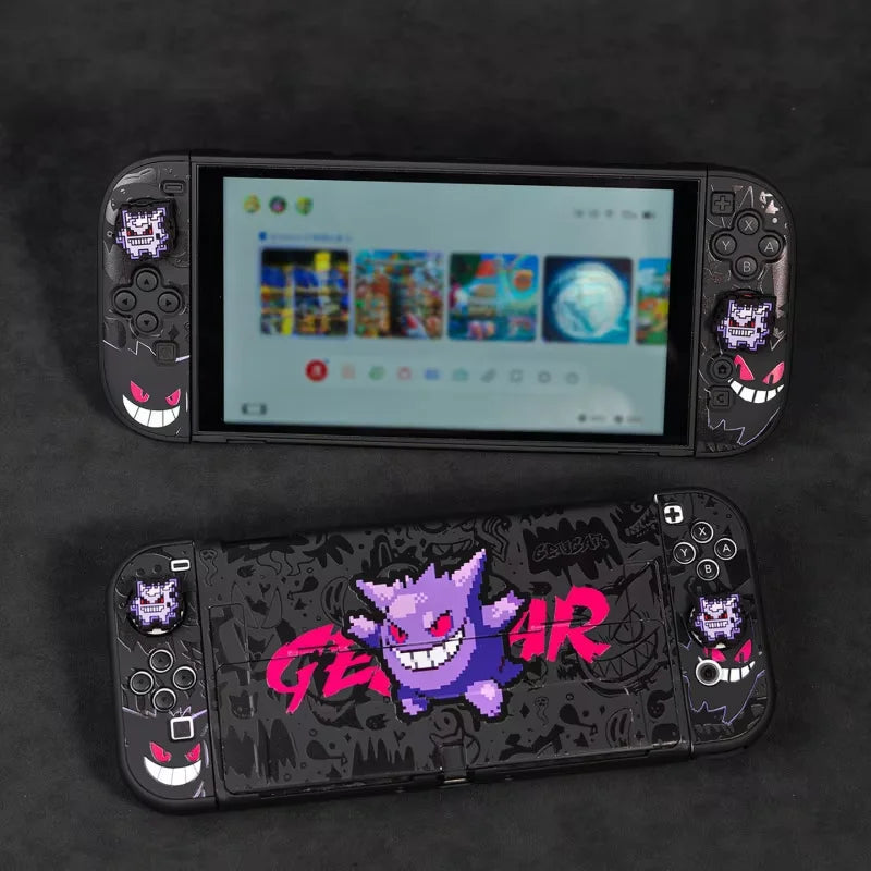 Housse de protection avec poignée pour Nintendo Switch 2 Pokémon Ectoplasma – Accessoires de jeu de dessin animé