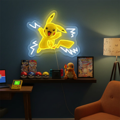 Anime Pirate-Inspired Acrylic Neon LED Light | Custom Artwork Decor for Home, Bar, Party & Shop