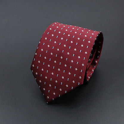 Corbata de hombre de fantasía con perro de dibujos animados, Paisley, rayas y lunares para negocios y bodas