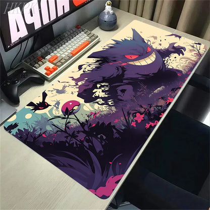 Gengar Gaming Mouse Pad – Large Extended Desk Mat with LockEdge Design for Keyboard & Computer Setup