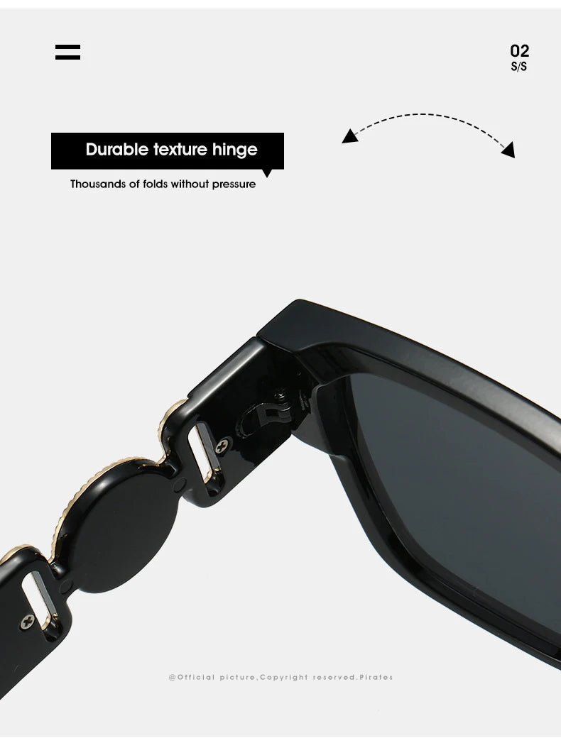2026 Luxury Designer Sunglasses for Women Men Vintage Square Leopard Print Shades UV400 Outdoor Travel