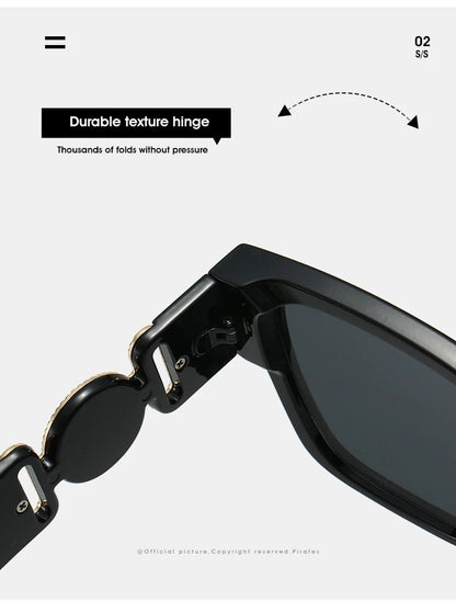2026 Luxury Designer Sunglasses for Women Men Vintage Square Leopard Print Shades UV400 Outdoor Travel