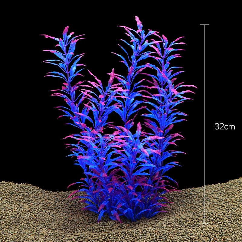 Artificial Aquarium Plants – Plastic Aquatic Underwater Plants for Fish Tank Decoration, Aquascaping & Aquarium Accessories