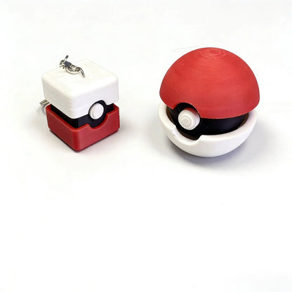 Hot Pokémon Pokéball Fidget Toy Keychain – Press Button Stress Relief Pendant Decoration