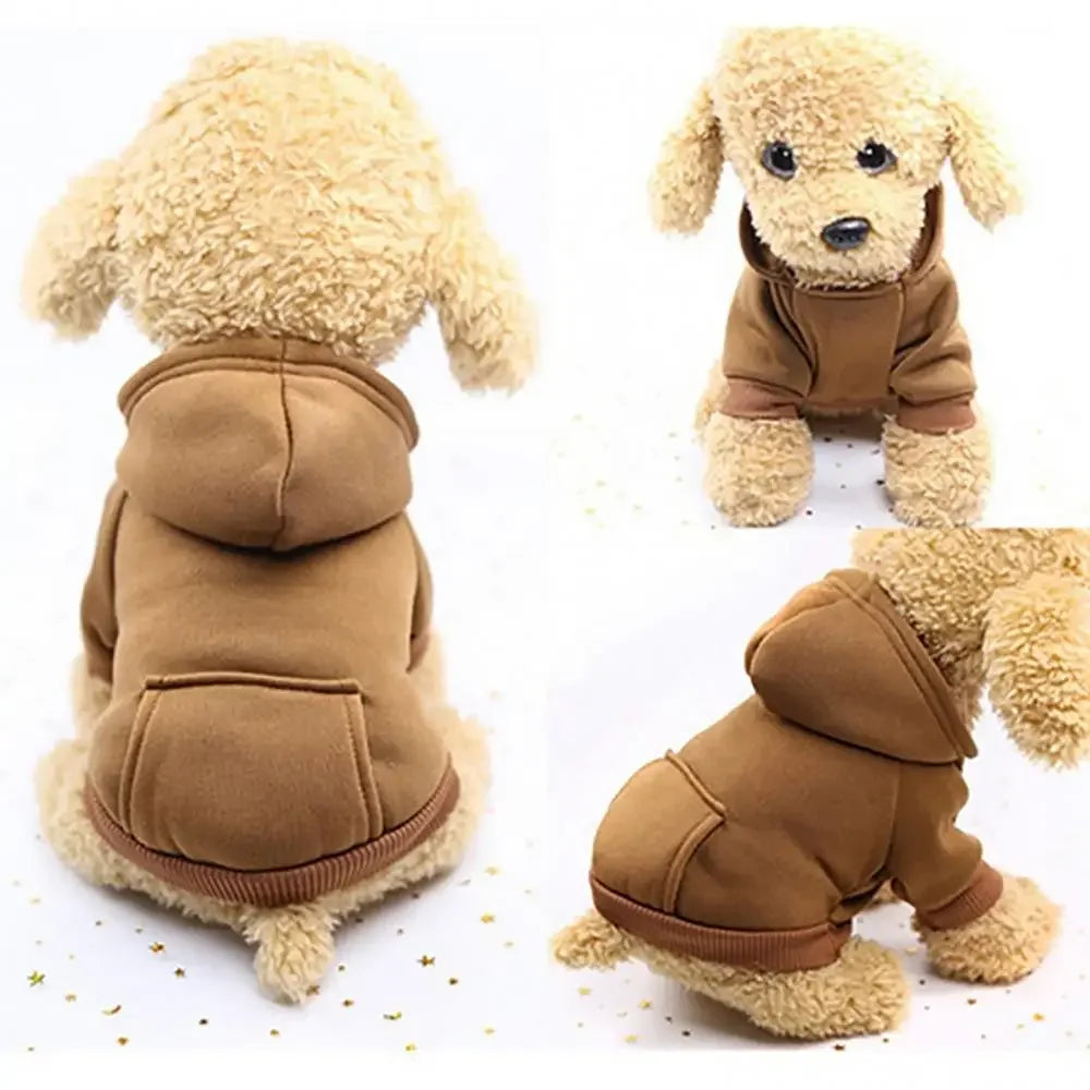 Winter Dog Hoodie Jacket – Warm Sweatshirt Coat for Small & Medium Dogs, Cozy Puppy Clothes for Chihuahuas, Bulldogs & Autumn Wear