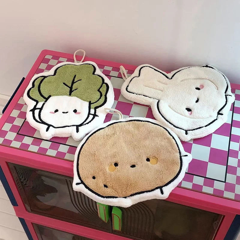 Serviette absorbante douce Kawaii – Joli chiffon de nettoyage pour la cuisine et la salle de bain, pour usage domestique