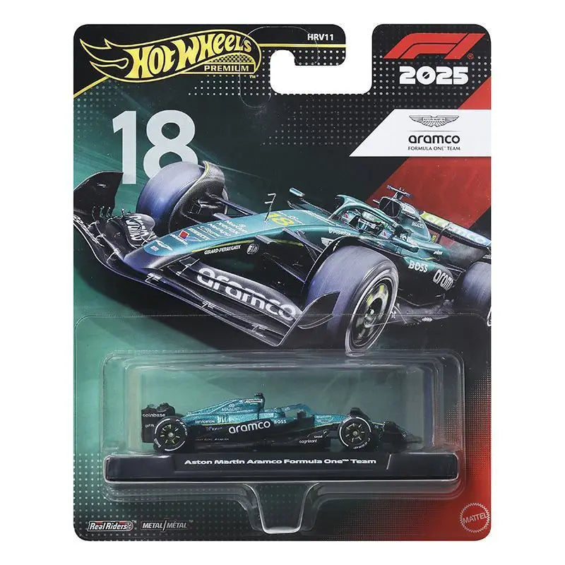 Hot Wheels Premium Gold Label HRV11 F1 – 1:64 Scale Formula Racing Diecast Model Car with Team Livery, Collectible Vehicle & Gift