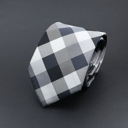 Corbata de hombre de fantasía con perro de dibujos animados, Paisley, rayas y lunares para negocios y bodas