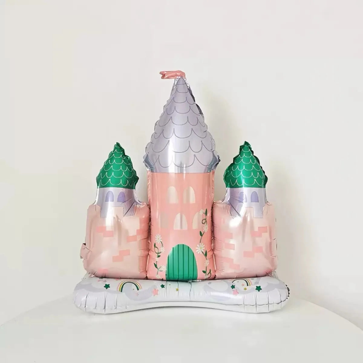 Globos de aluminio de castillo de princesa y calabaza – Decoraciones de fiesta de aluminio para cumpleaños y baby showers de niños
