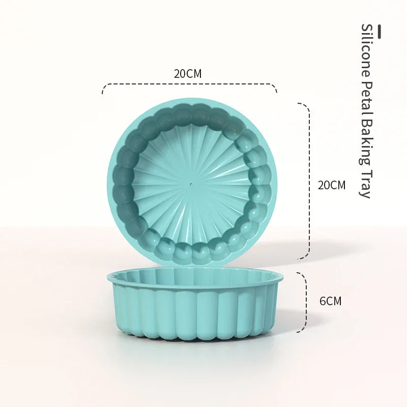 Reusable Silicone Cake Pan – High-Temperature Resistant Non-Stick Baking Mold for Jelly, Cakes & Pastries, Flexible Kitchen Baking Tray