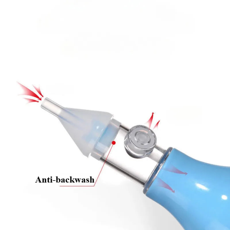 Aspirador Nasal de Silicona para Bebés – Limpiador Manual de Nariz para Lactantes y Niños Pequeños