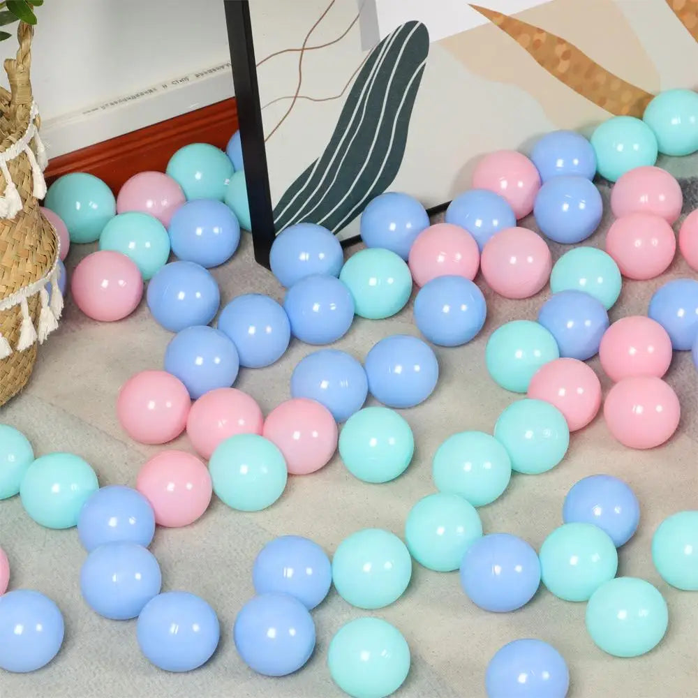 100Pcs Soft Colorful Water Pool Ocean Wave Balls – Outdoor Sports Inflatable Stress Relief Air Balls for Kids, Eco-Friendly Funny Toy Set