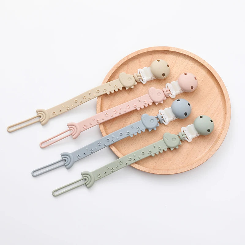 Clip de Chupete de Silicona sin BPA – Sujetachupetes de Una Sola Pieza para Bebés Niños y Niñas de 3+ Meses, Accesorio Seguro para Bebés