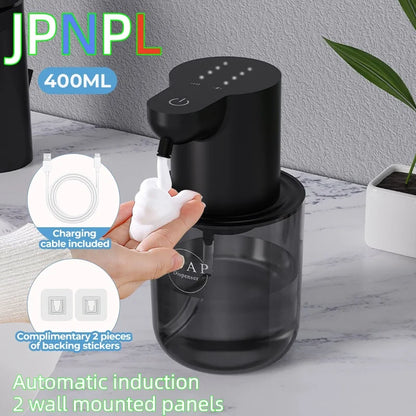 Dispensador automático de jabón espumoso de 400ml con sensor infrarrojos – Dispensador de jabón en espuma y gel sin contacto para baño y cocina