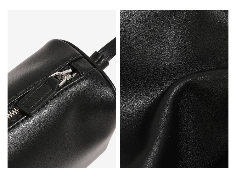 Bolso bandolera retro de cuero dividido de los 90 para mujer – Mini bolso de hombro de lujo 2026, bolso de moda de gamuza de piel de vaca suave con correa de un solo hombro para estilo casual y vintage