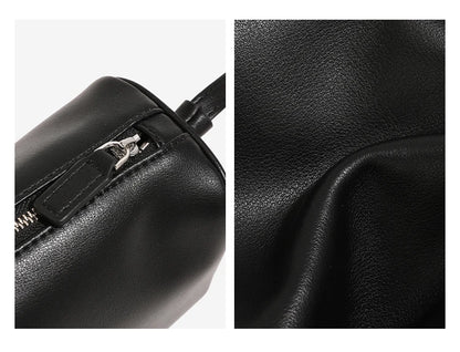 Bolso bandolera retro de cuero dividido de los 90 para mujer – Mini bolso de hombro de lujo 2026, bolso de moda de gamuza de piel de vaca suave con correa de un solo hombro para estilo casual y vintage