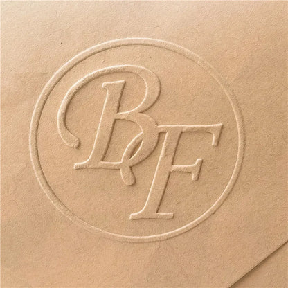Custom Initials Embosser Stamp – Personalized Book & Wedding Embossing Seal for Address, Library & Gift Branding | Custom Paper Decor Accessory