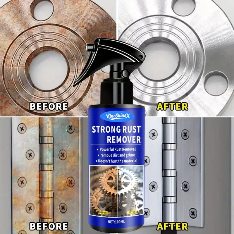 Automotive Rust Remover Spray – Fast-Acting Metal & Iron Rust Cleaner for Car Parts, Exhaust Pipes, Tools & Stain Removal