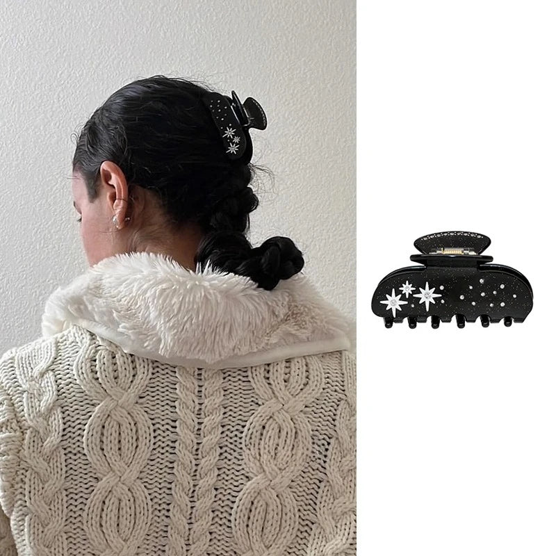 Pinzas para el pelo de cereza bonitas – Pinzas para el pelo de acetato con diamantes de imitación de frutas, flores y mariposas para mujeres y niñas | Accesorios para el pelo de moda Kawaii