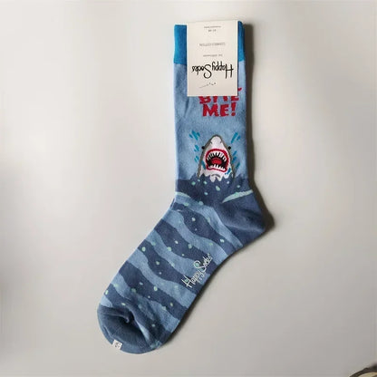 2025 Men’s Classic Crew Socks – Cotton Sports Socks for Comfortable Everyday & Athletic Wear, Sizes 41–46