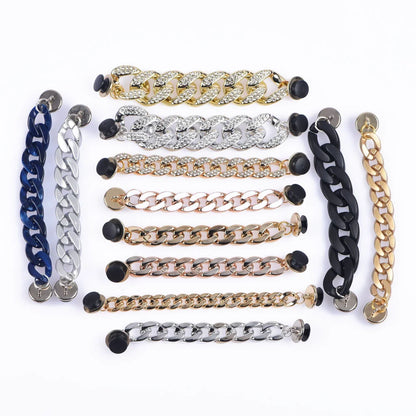 Bling Shoe Chains – Metal Shoe Charms & Sparkling Shoe Decorations for Girls & Women, Fashion Footwear Accessories & Gifts